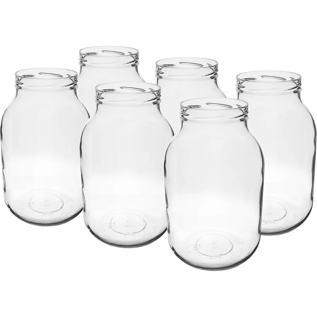 Schraubglas 3 L Ø100, 6 Stück