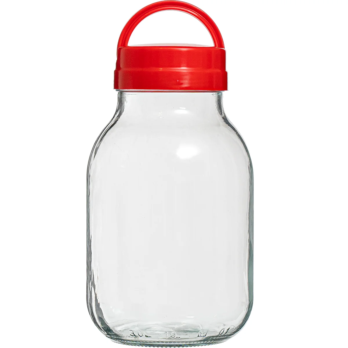 Twist-Off-Glas 3 l mit Deckel Ø 100 mm und Tragegriff am Deckel