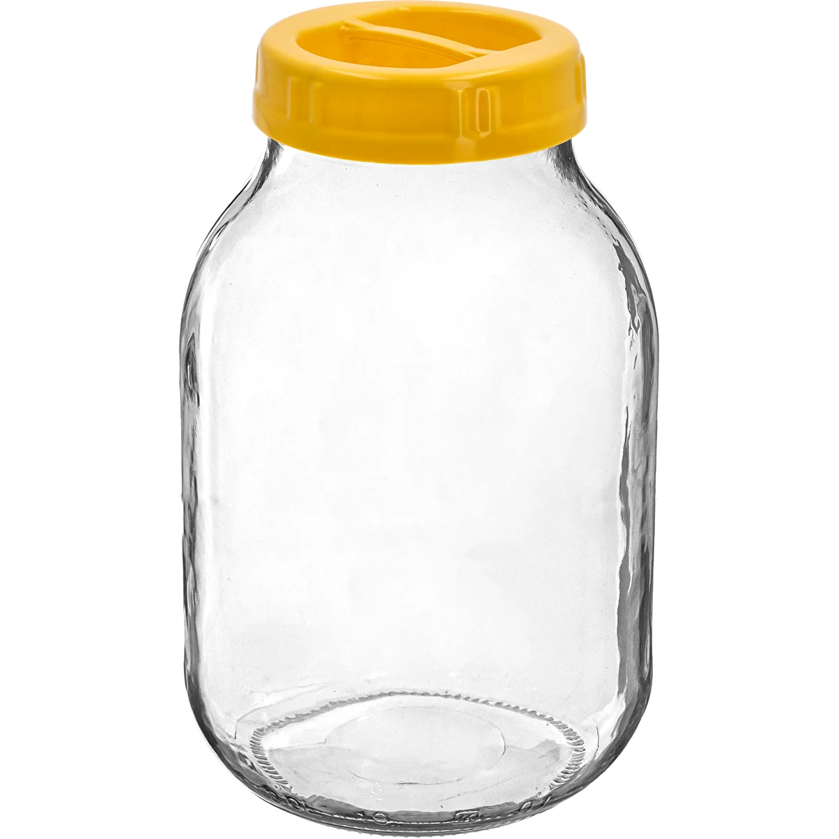 Twist-Off-Glas 3 L mit Kunststoffdeckel Ø 100 mm, mit Tragegriff