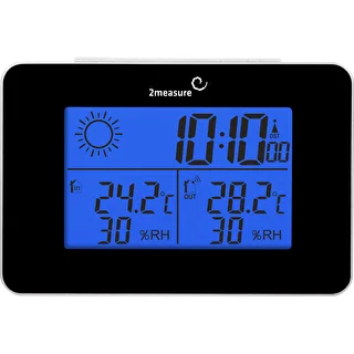 RCC-Wetterstation – elektronisch, kabellos, mit beleuchtetem Sensor, schwarz – photo 9