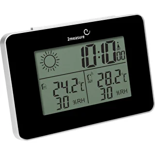 RCC-Wetterstation – elektronisch, kabellos, mit beleuchtetem Sensor, schwarz – photo 3