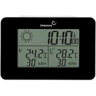 RCC-Wetterstation – elektronisch, kabellos, mit beleuchtetem Sensor, schwarz – photo 2
