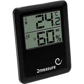 Wetterstation – elektronisch, kabellos, schwarz