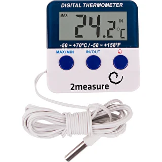 Wetterstation – elektronisch, mit Fühler, weiß – photo 1