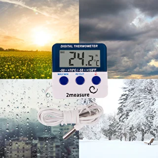 Wetterstation – elektronisch, mit Fühler, weiß – photo 10