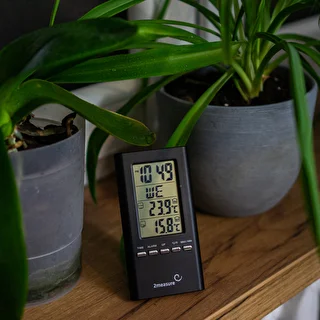 Wetterstation – elektronisch, mit Fühler, schwarz – photo 4