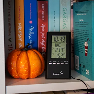 Wetterstation – elektronisch, mit Fühler, schwarz – photo 5