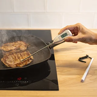 Elektronisches Küchenthermometer (-50 °C bis +300 °C) mit Etui, weiß – photo 4