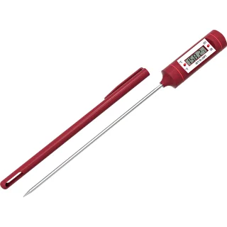 Elektronisches Küchenthermometer, LCD (-20 °C bis +250 °C), rot