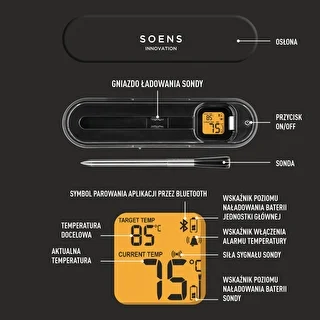 Küchenthermometer mit kabelloser Bluetooth-Sonde – photo 7