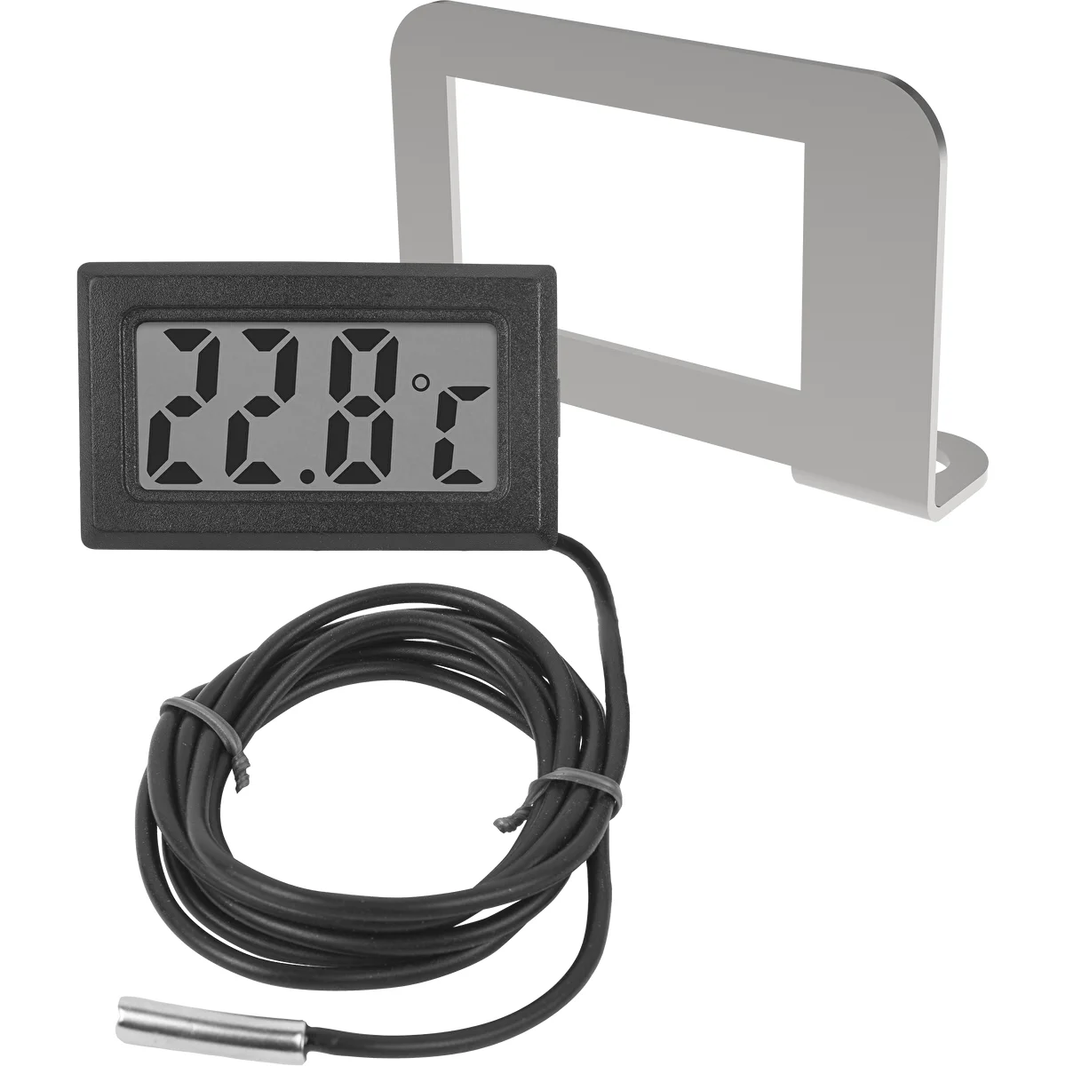 Elektronisches Thermometer im Einbaurahmen - für Destillatoren (-50 °C bis +110 °C)