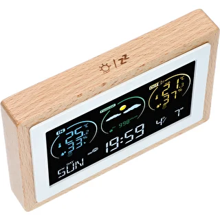 Wetterstation (RCC, DCF) – elektronisch, kabellos, mit Hintergrundbeleuchtung, Sensor, weiß – photo 4