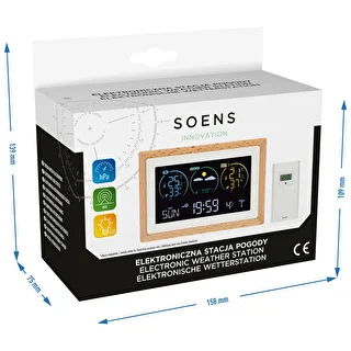 Wetterstation (RCC, DCF) – elektronisch, kabellos, mit Hintergrundbeleuchtung, Sensor, weiß – photo 15