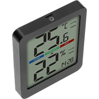 Elektronisches Raumthermometer, schwarz – photo 4