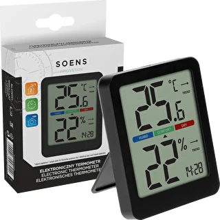 Elektronisches Raumthermometer, schwarz – photo 8