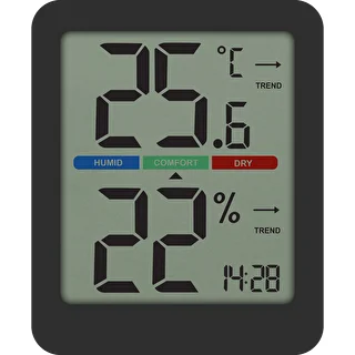 Elektronisches Raumthermometer, schwarz – photo 2
