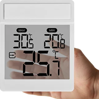 Digitales Außenthermometer für die Fensterscheibe, selbstklebend, von Soens