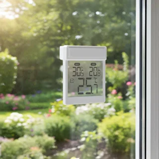 Digitales Außenthermometer für die Fensterscheibe, selbstklebend, von Soens – photo 9
