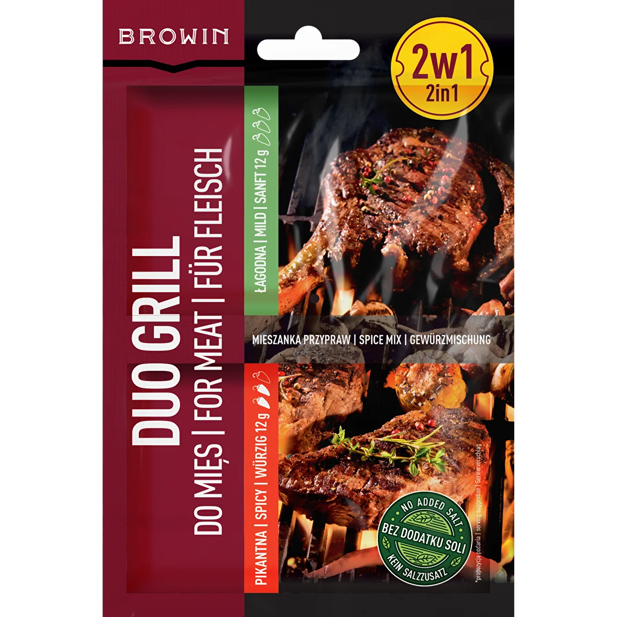 Duo Grill für Fleisch, 2-in-1-Gewürzmischung, 2 x 12 g