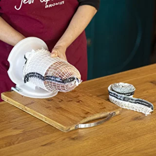 Wurstnetz mit Etikett, 15 cm x 4 m, hitzebeständig bis 125 °C – photo 2