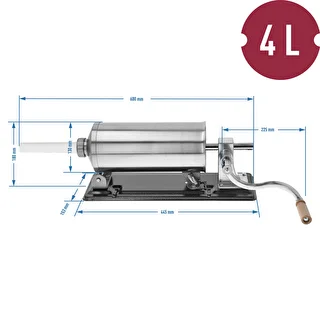 Horizontaler Wurstfüller 4 kg – photo 10