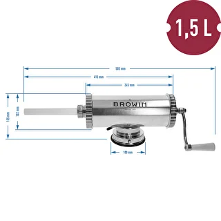 Horizontaler Wurstfüller 1,5 kg mit Silikonkolben – photo 10