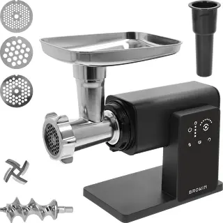 Multifunktionaler Fleischwolf – mit Touch-Bedienfeld, Schneideaufsatz und Passieraufsatz, 2000 W – photo 2