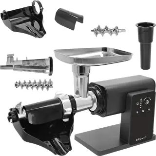 Multifunktionaler Fleischwolf – mit Touch-Bedienfeld, Schneideaufsatz und Passieraufsatz, 2000 W – photo 3