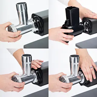 Multifunktionaler Fleischwolf – mit Touch-Bedienfeld, Schneideaufsatz und Passieraufsatz, 2000 W – photo 7
