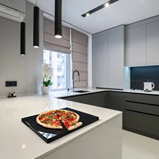 Rechteckiger Granit-Pizzastein 37 x 35 cm – photo 13