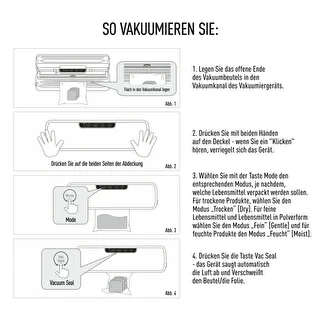 Vakuumiergerät – multifunktional, schwarz – photo 9
