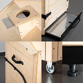 Rahmenloser Räucherschrank dragON PLYWOOD NATURE mit Wi‑Fi-Steuerung, 200 L – photo 6