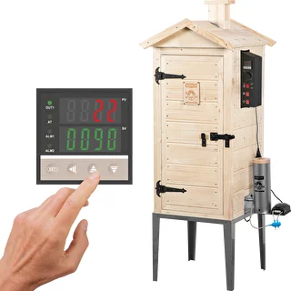 Garten-Räucherschrank aus Holz 200 L – dragON Wood 100E mit elektrischem Heizmodul und Steuerung