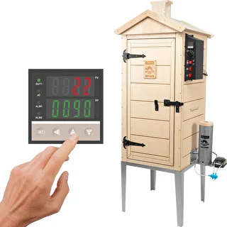 Elektrischer Räucherschrank dragON PLYWOOD 100E mit Heizmodul und digitaler Steuerung – photo 1