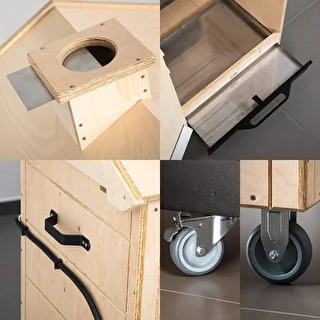 Räucherschrank dragON PLYWOOD NATURE – rahmenlos, modular, mit Wi-Fi-Steuerung, 320 L – photo 6