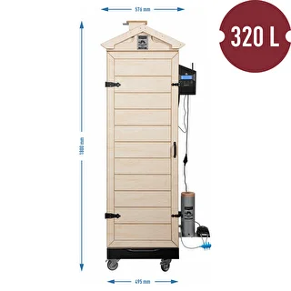 Räucherschrank dragON PLYWOOD NATURE – rahmenlos, modular, mit Wi-Fi-Steuerung, 320 L – photo 8