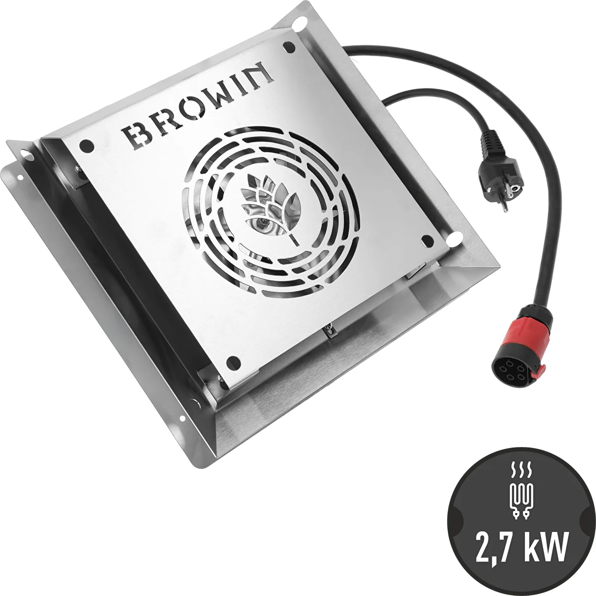 Heizmodul mit Lüfter, 2,7 kW - für Gartenräucheröfen