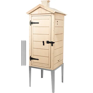 Räucherkammer aus zertifiziertem Sperrholz, 200 L, mit Edelstahl-Untergestell – photo 1