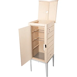 Räucherkammer aus zertifiziertem Sperrholz, 200 L, mit Edelstahl-Untergestell – photo 2