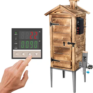 Garten-Räucherofen 200 L dragON Wood 100E - holzbefeuert, mit elektrischem Heizmodul und Steuerung – photo 1