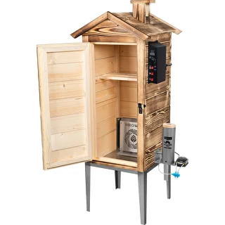 Garten-Räucherofen 200 L dragON Wood 100E - holzbefeuert, mit elektrischem Heizmodul und Steuerung – photo 3