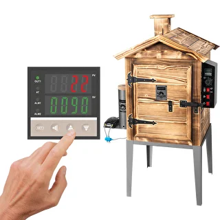 Räucherschrank 115 L dragON Wood 60E – holzbefeuert, mit elektrischem Heizmodul und Steuergerät