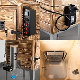 Räucherschrank 115 L dragON Wood 60E – holzbefeuert, mit elektrischem Heizmodul und Steuergerät – photo 4