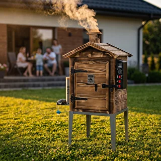 Räucherschrank 115 L dragON Wood 60E – holzbefeuert, mit elektrischem Heizmodul und Steuergerät – photo 12