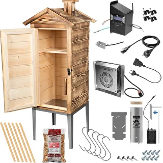 Räucherschrank mit Wi‑Fi, 200 L – dragON WOOD 100IQ mit elektrischem Heizmodul und Steuerung, holzbefeuert – photo 3