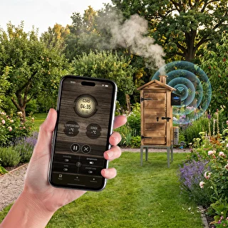 Räucherschrank mit Wi‑Fi, 200 L – dragON WOOD 100IQ mit elektrischem Heizmodul und Steuerung, holzbefeuert – photo 6