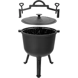 Emaillierter Gusseisenkessel, 10 l – photo 2