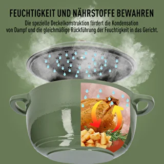 Emaillierter Gusseisentopf – salbeigrün, 4 l – photo 6