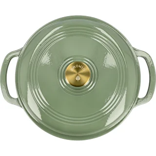 Emaillierter Gusseisentopf - salbeigrün, 5,8 l – photo 3