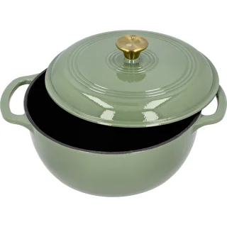 Emaillierter Gusseisentopf - salbeigrün, 5,8 l – photo 2